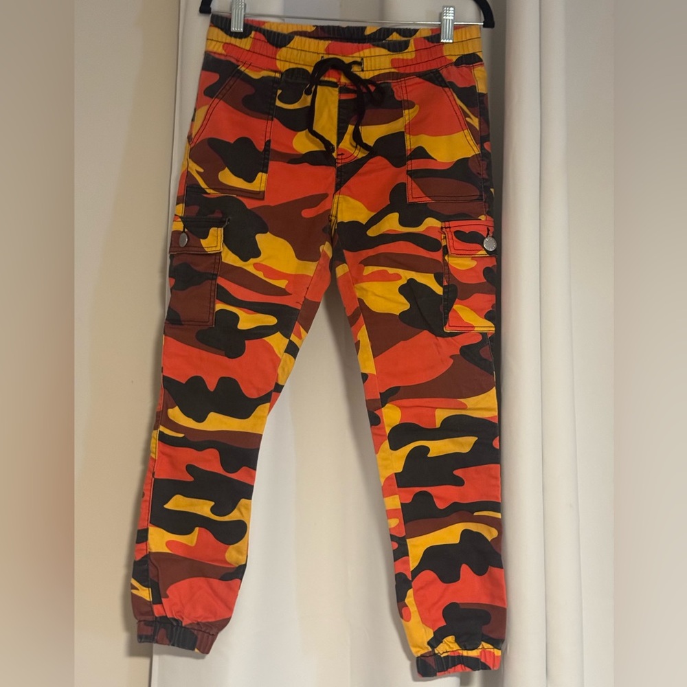 Fun Color Camouflage Cargo Pants